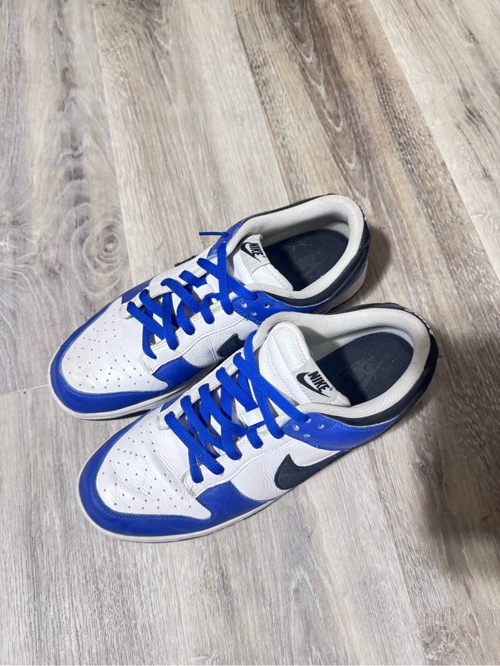 Nike Men’s Low-Top Sneakers - White, Royal Blue & Black